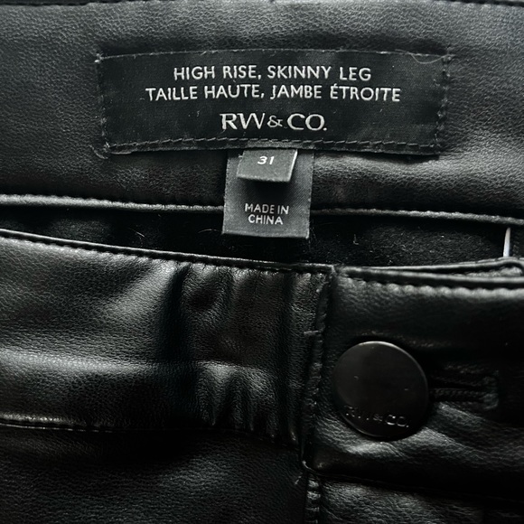 RW&CO faux-leather pants - US 31 - Picture 5 of 5